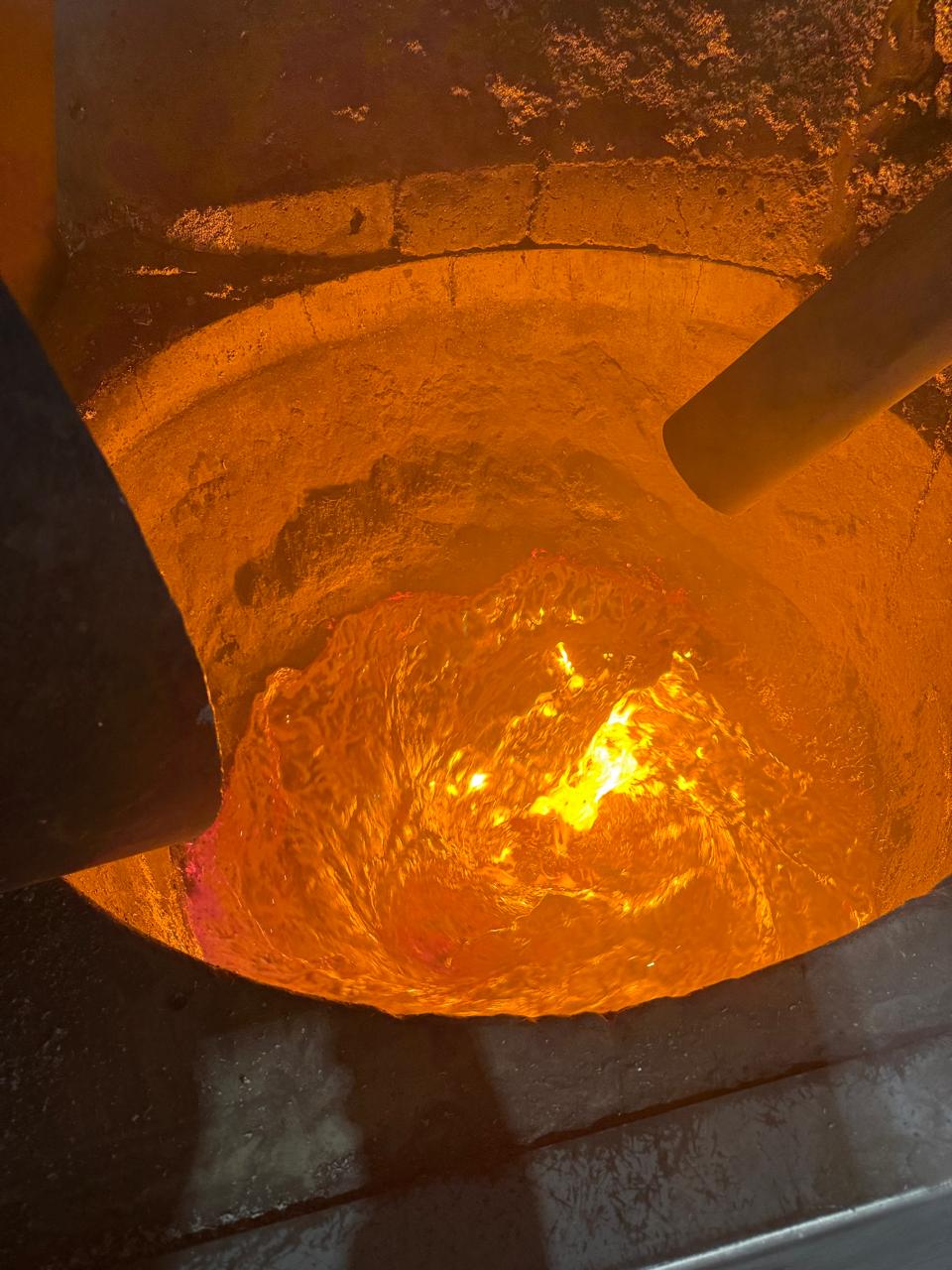 Vaciado de aluminio líquido