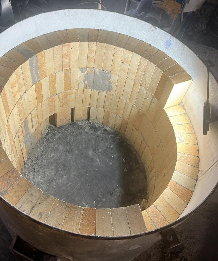 Detalle de instalación de refractario 1